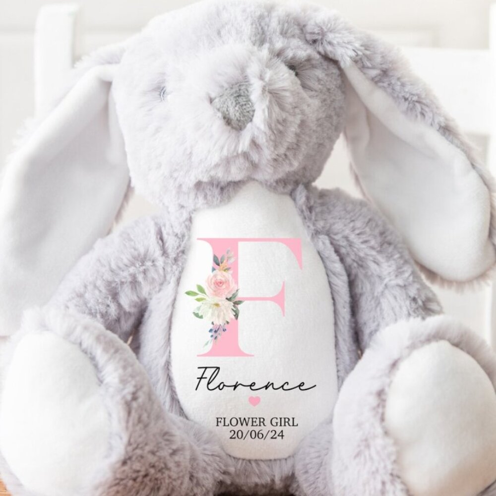 Flower Girl Teddy Bear Personalised Flower Girl Thank You